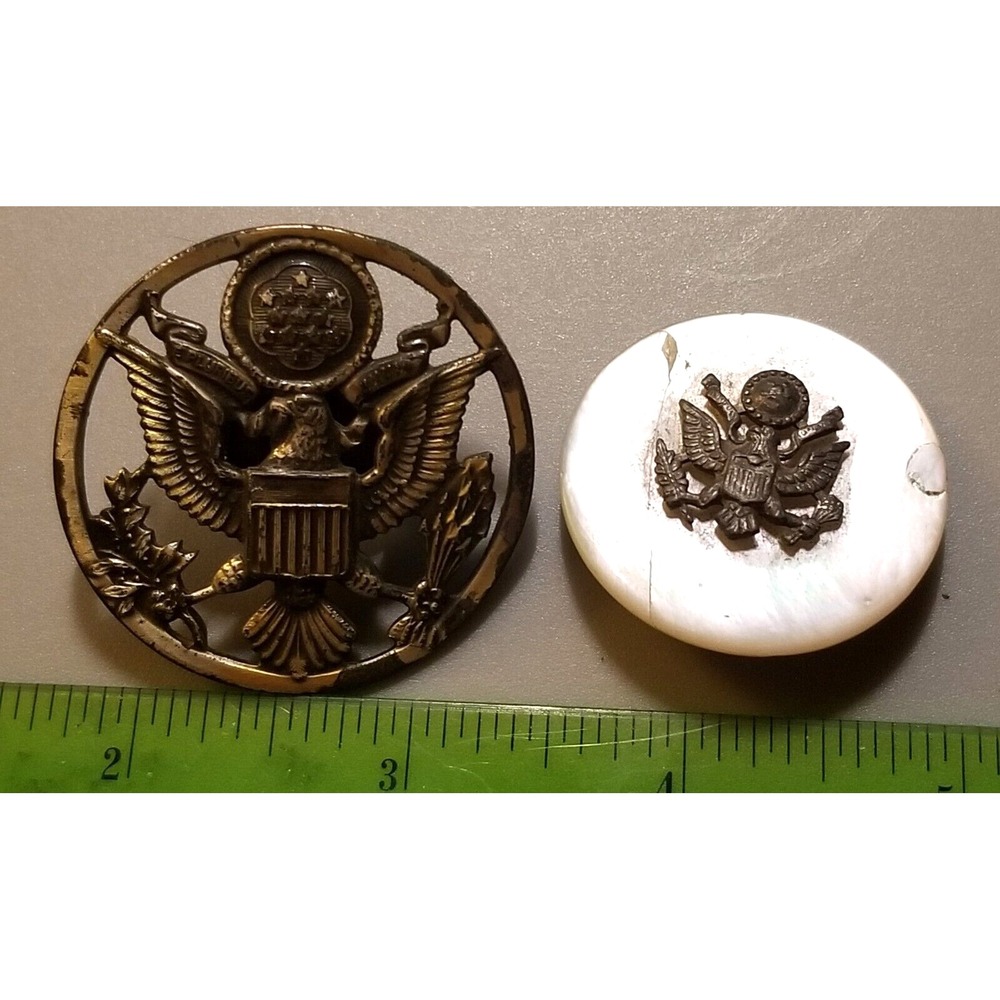 US Military Insignia VINTAGE Hat Devices